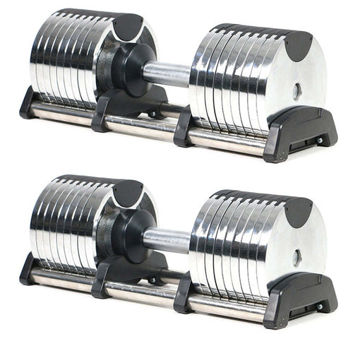 Plated Adjustable Dumbbell Set

