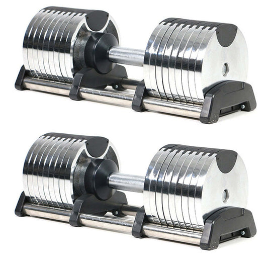 Plated Adjustable Dumbbell Set


