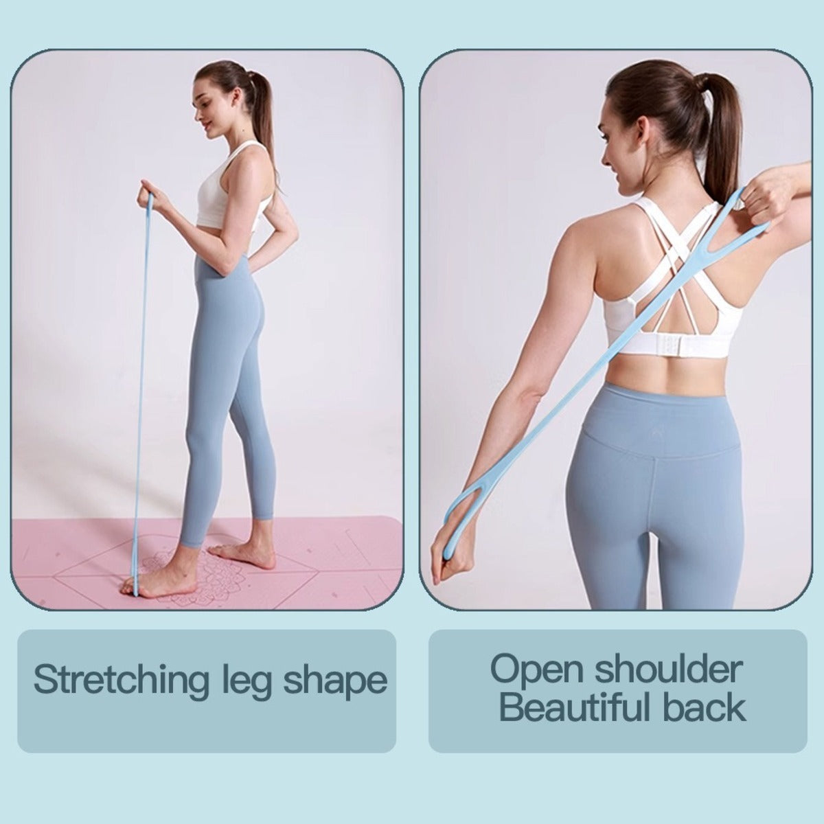 8-form silicone set for lower body and booty workouts.