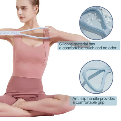 Adjustable resistance bands for yoga and home fitness.